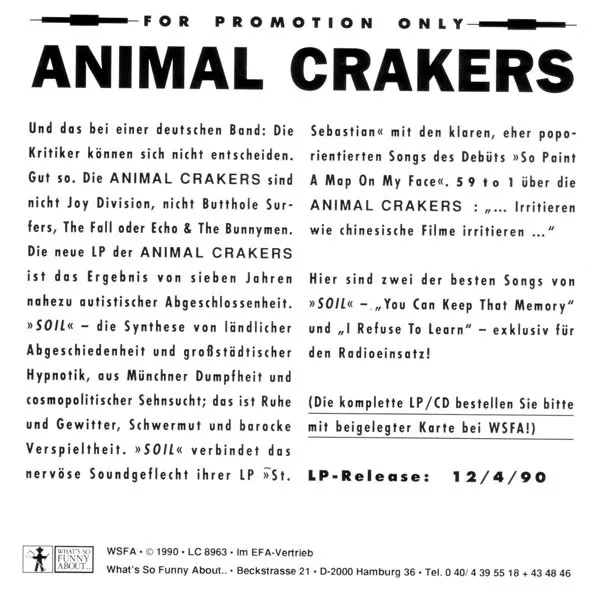 Animal Crakers / Die Regierung