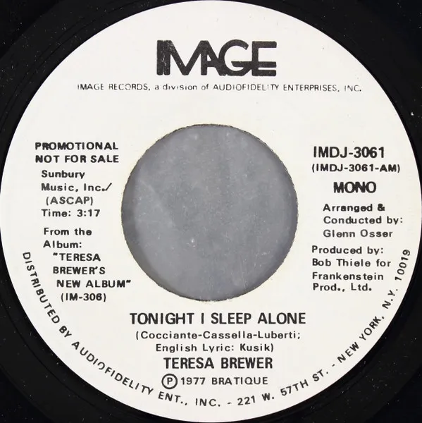 Tonight I Sleep Alone