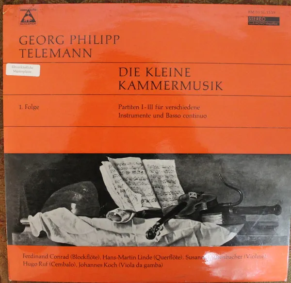 Die Kleine Kammermusik (Sechs Partiten Für Verschiedene Instrumente Und Basso Continuo) - 1. Folge: Partiten I-III