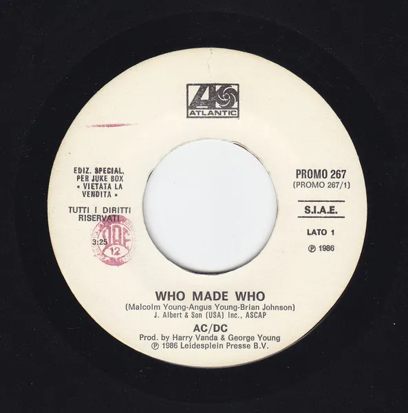 Who Made Who / No Turning Back