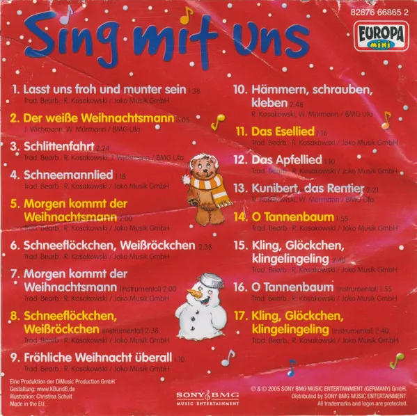 Sing Mit Uns - Die Schönsten Weihnachtslieder Zum Mitsingen