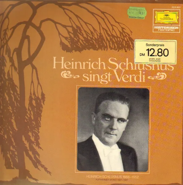 Heinrich Schlusnus Singt Verdi