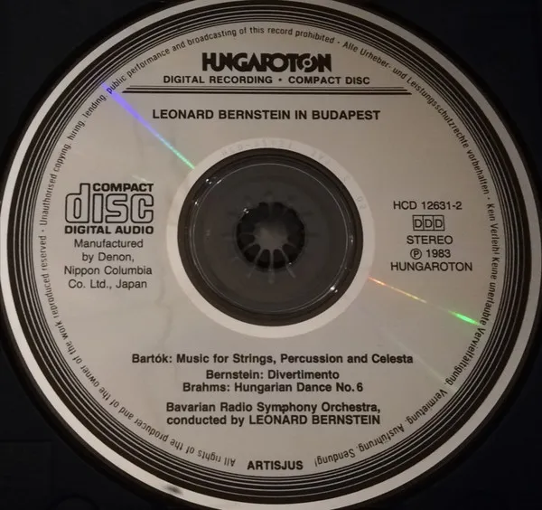 Leonard Bernstein In Budapest: Music For Strings, Percussion And Celesta / Divertimento