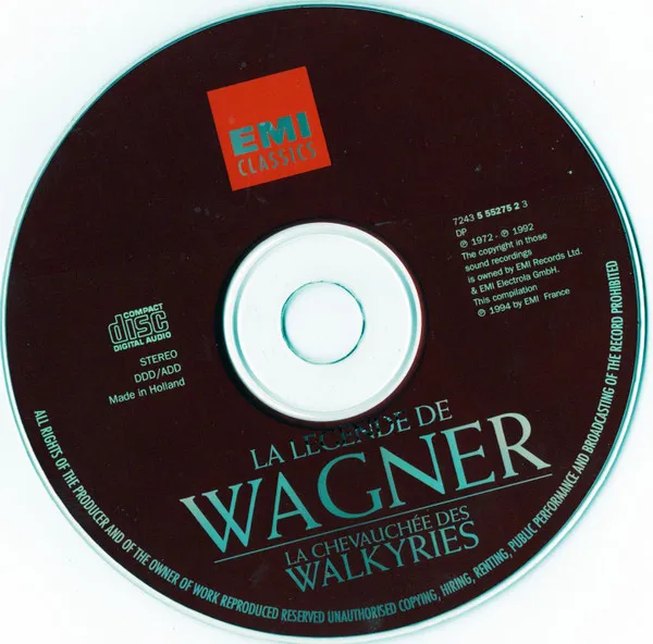 Orchesterstücke - "La Legende de Wagner, la Chevauchee des Walkyries"