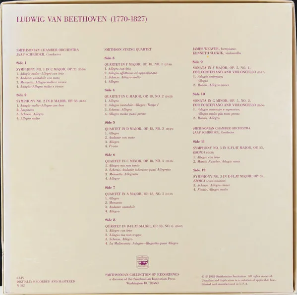 Early Years Through The Eroica