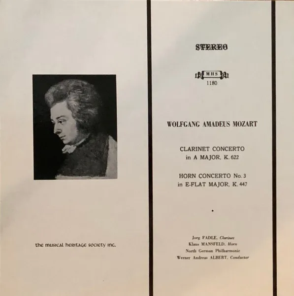 Clarinet Concerto In A Major, K. 622 / Horn Concerto No. 3 In E-Flat Major, K. 447