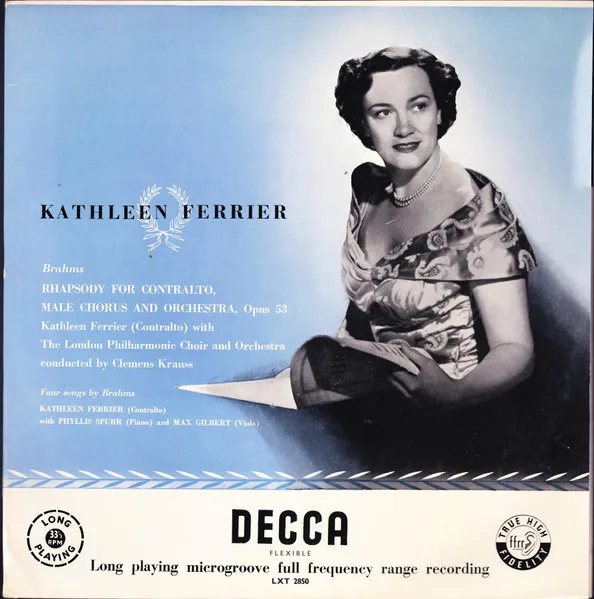 Rhapsody For Contralto, Male Chorus And Orchestra ‧ Four Songs