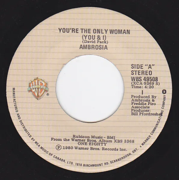 You're The Only Woman (You & I)