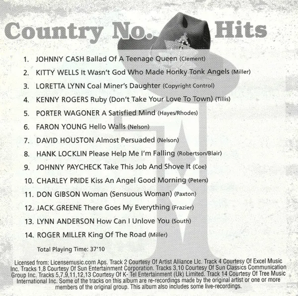 Country No. 1 Hits