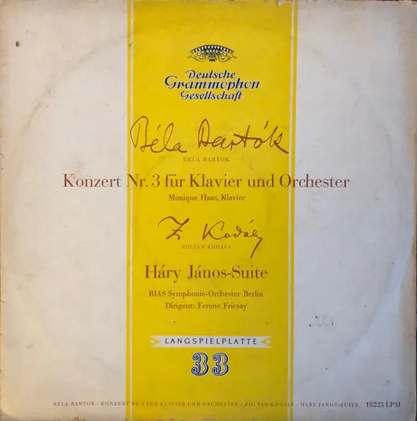 Concerto N° 3 Pour Piano Et Orchestre / Hary Janos, Suite