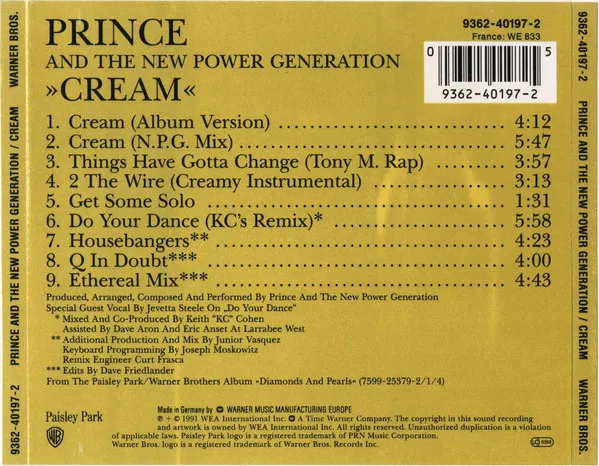 Cream (Remixes)