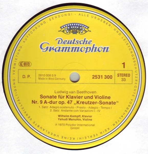 Kreutzer Sonate / Frühlingssonate