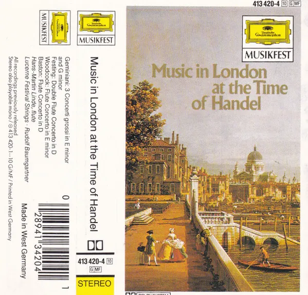 Music in London at the Time of Handel