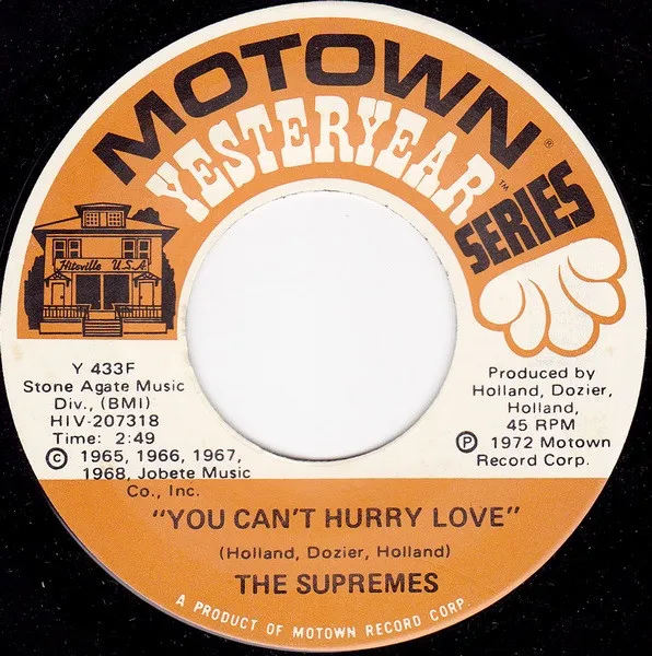 You Can't Hurry Love / My World Is Empty Without You
