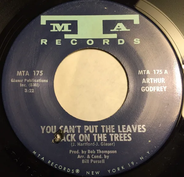You Can't Put The Leaves Back On The Trees