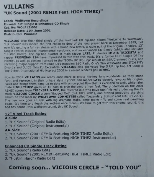 UK Sound (2001 Remix)