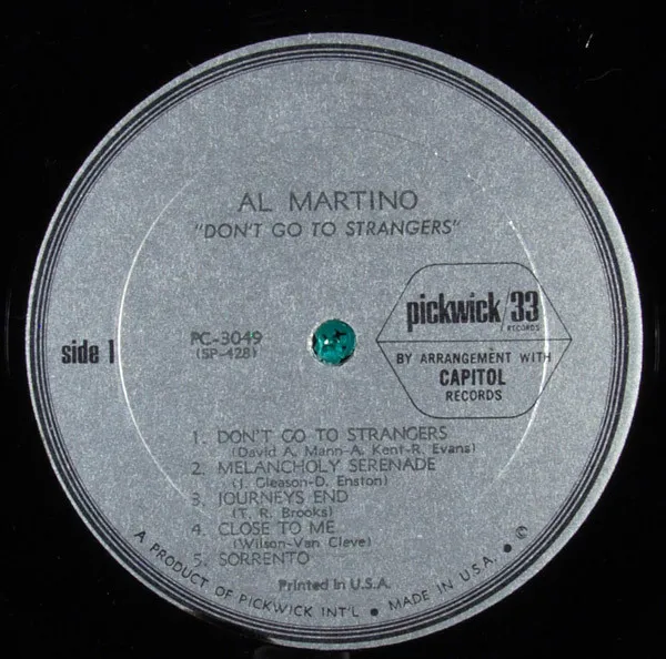 Don't Go To Strangers