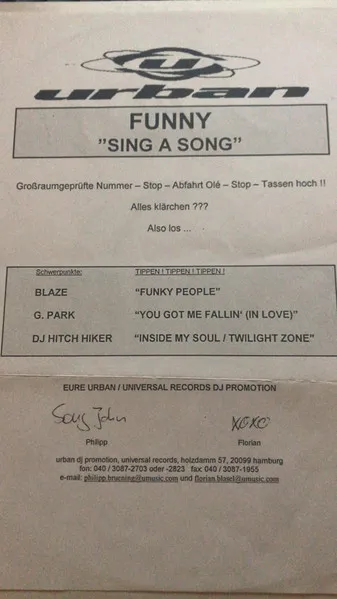 Sing A Song (All Night Long) Remix