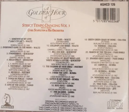 A Golden Hour Of Strict Tempo Dancing Vol 3