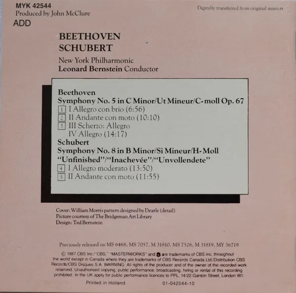 Beethoven: Symphony No. 5 In C Minor, Op. 67 / Schubert: Symphony No. 8 In B Minor "Unfinished"
