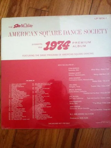 Basic Program Of American Square Dancing 1974