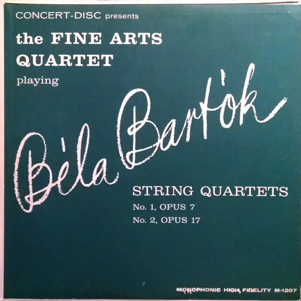 String Quartets: No. 1, Opus 7; No. 2, Opus 17