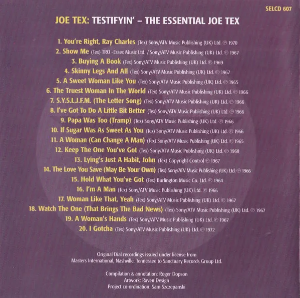 Testifyin' The Essential Joe Tex