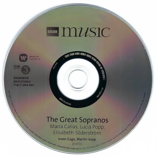 The Great Sopranos (Sing Arias And Songs)