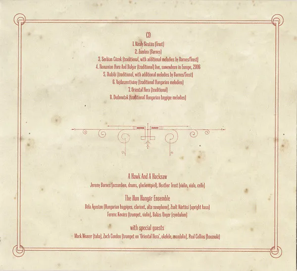A Hawk And A Hacksaw And The Hun Hangár Ensemble EP