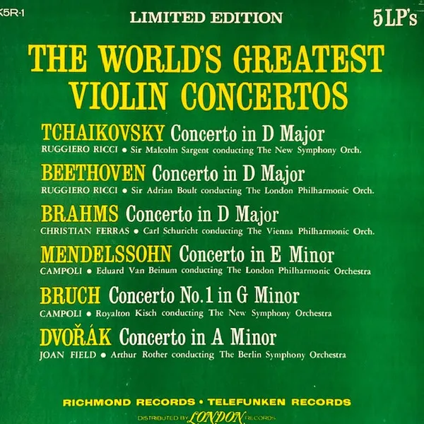 The Worlds Greatest Violín Concertos
