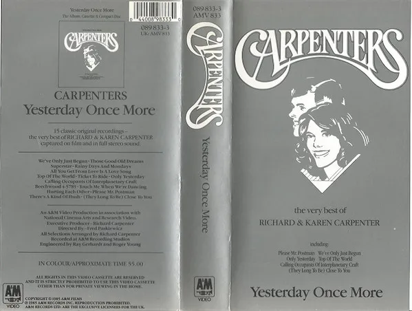 Yesterday Once More. The Very Best Of Richard 6 Karen Carpenter