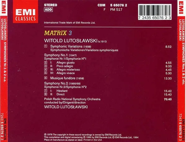 Symphonies No. 1 & 2