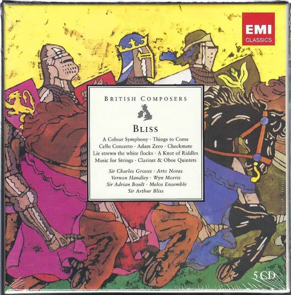 A Colour Symphony • Things to Come • Cello Concerto • Adam Zero • Checkmate • Lie Strewn The White Flocks • A Knot Of Riddles • Music For Strings • Clarinet & Oboe Quintets