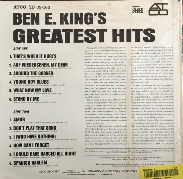 Ben E. King's Greatest Hits