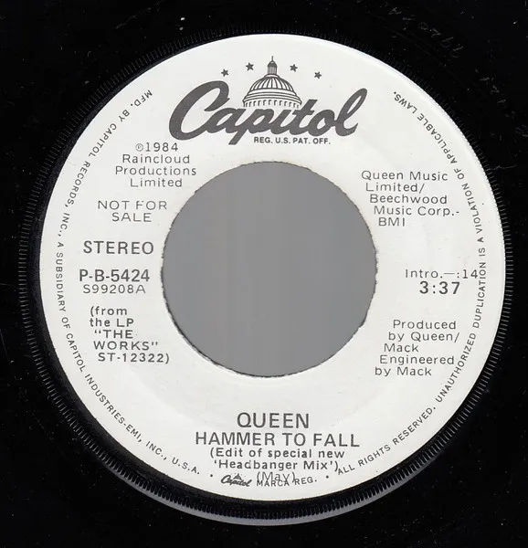 Hammer To Fall (Edit Of Special New 'Headbanger Mix')