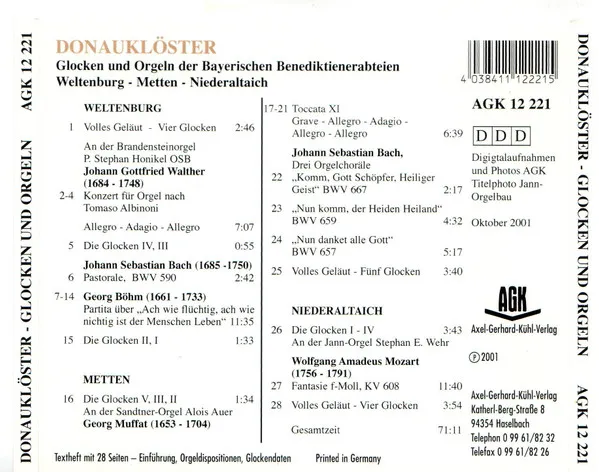Glocken & Orgeln der Donauklöster
