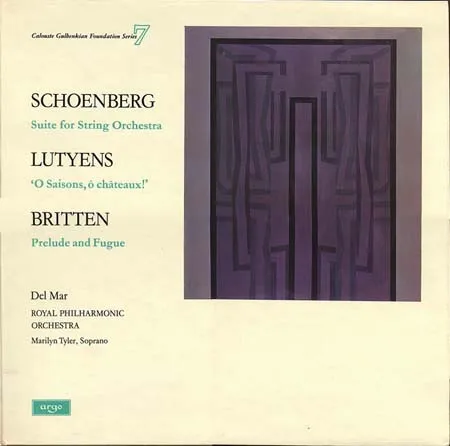 Suite For String Orchestra / Ô Saisons, Ô Châteaux! / Prelude And Fugue