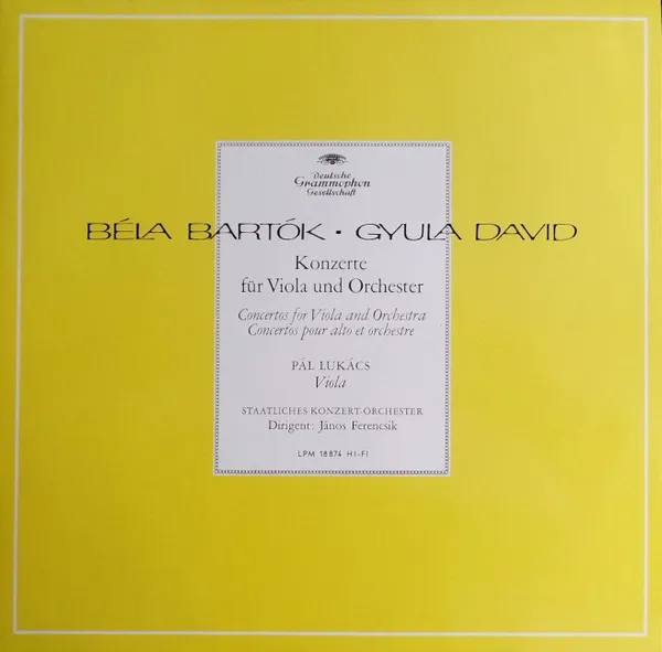 Konzerte Für Viola Und Orchester / Concertos For Viola And Orchestra