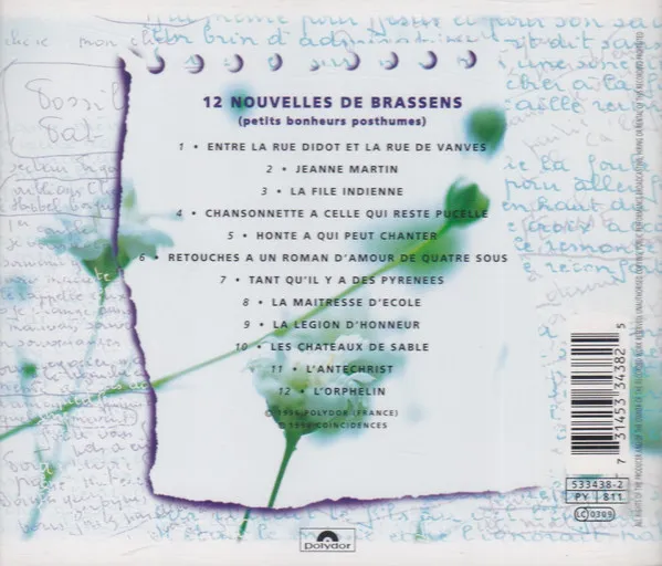 12 Nouvelles De Brassens (Petits Bonheurs Posthumes)
