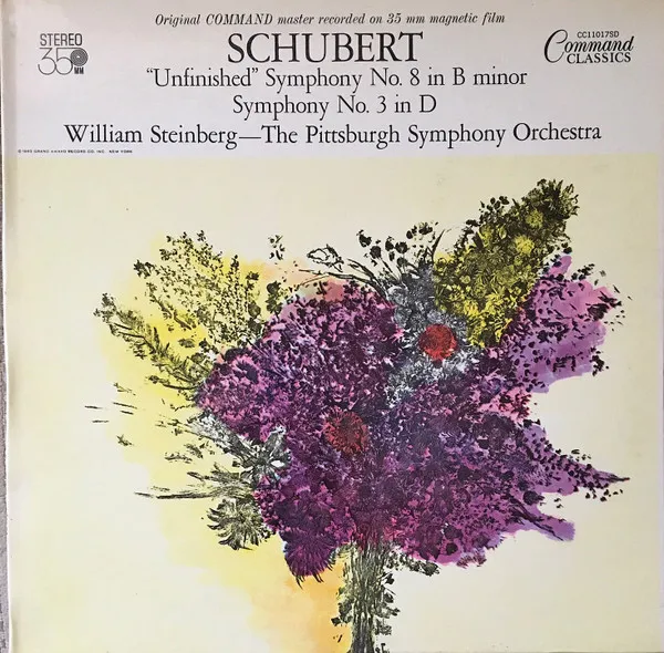 "Unfinished" Symphony No. 8 In B Minor / Symphony No. 3 In D