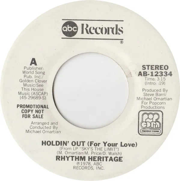 Holdin' Out (For Your Love)