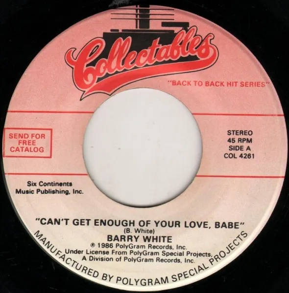 Can't Get Enough Of Your Love / Never, Never Gonna Give You Up