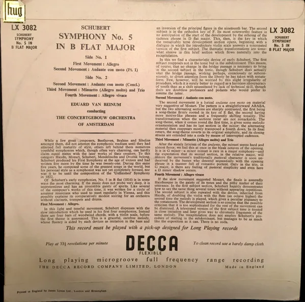 Symphony No. 5 In B. Flat Major