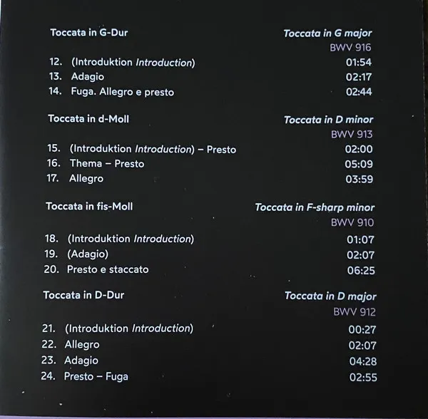 Bach:the Toccatas