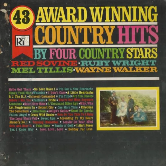 43 Award Winning Country Hits, By Four Country Stars