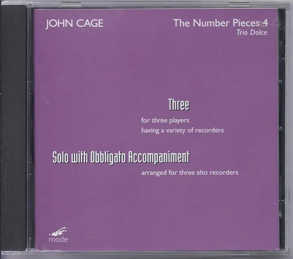 The Number Pieces 4 - Three; Solo With Obbligato Accompaniment