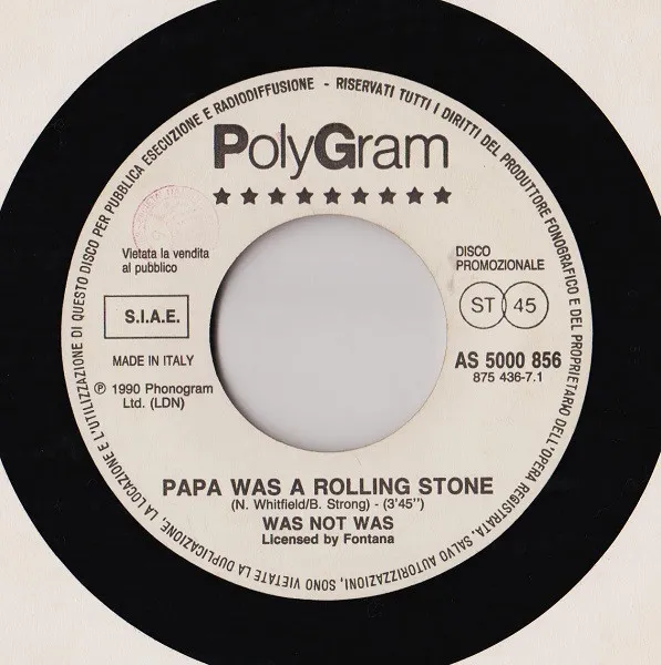 Papa Was A Rolling Stone / Sacrifice