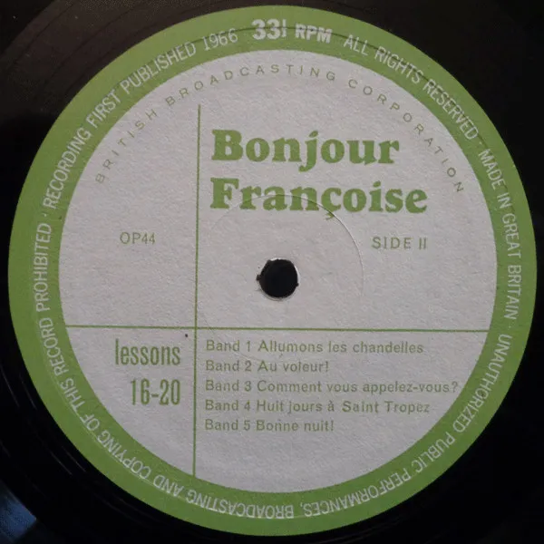 Bonjour Françoise - Lessons 11 to 20