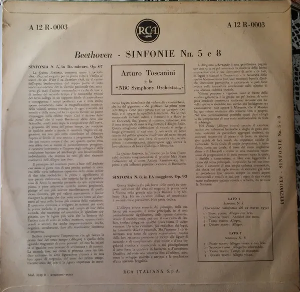 Sinfonie N.ri 5 E 8