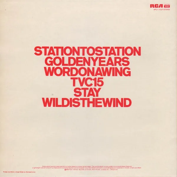 Station To Station